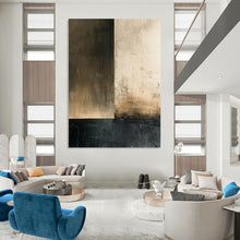 Load image into Gallery viewer, “Neutral Tones Abstract Divide” - Modernist Abstract Acrylic, Great for Industrial Loft and Art Gallery DTP016