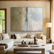 Load image into Gallery viewer, Large - Format Soft Landscape in Neutral Tones Acrylic for Serene Bedroom & Cozy Reading Nook LargeART0308