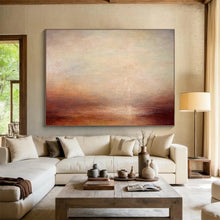 Load image into Gallery viewer, Subtle Tones Abstract Landscape Painting on Canvas - “Quiet Dusk” DKH775