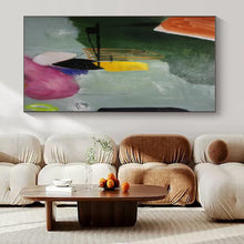 Load image into Gallery viewer, Color - Blocked Abstract Painting - Perfect for Eclectic Home Office & Bold Dining Area LargeART1405