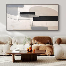 Load image into Gallery viewer, Soft Geometric Abstract Painting, Perfect for Contemporary Bedroom & Art - Filled Study LargeART1375