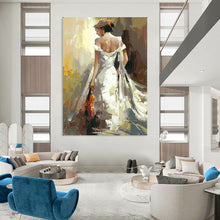 Load image into Gallery viewer, Expressive Abstract Painting, Colorful Figurative Art for Music Room & Gallery LargeART2175