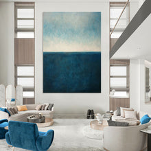 Load image into Gallery viewer, Blue Sea Abstract Art, Fit for Nautical Home Office & Relaxing Spa LargeART2326