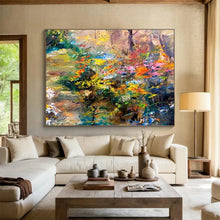 Load image into Gallery viewer, Colorful Floral Abstract Painting On Canvas DKH364