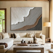 Load image into Gallery viewer, Textured Neutral - Tones Abstract Painting for Minimalist Living Room & Calm Office DKH251