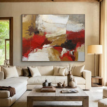 Load image into Gallery viewer, Rustic Energy Abstract Painting with Earth Tones DKH506