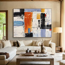 Load image into Gallery viewer, Large - Scale Vibrant Abstract Composition Acrylic Art for Game Room & Art Café LargeART0412