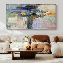Load image into Gallery viewer, Abstract Coastal Reflection Painting, Ideal for Nautical - Themed Study & Modern Beachfront Home LargeART1397