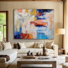 Load image into Gallery viewer, Bold Color Abstract Splash Painting on Canvas - “Chaotic Harmony” DKH646