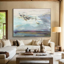 Load image into Gallery viewer, Dreamy Sky Abstract Painting for Poetry Corner & Minimalist Nursery DKH196