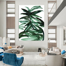 Load image into Gallery viewer, Vibrant Green Foliage – Watercolor Plant Study with Bold Strokes DTP243