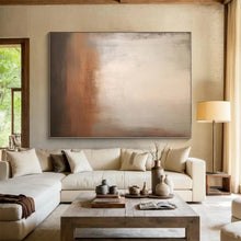 Load image into Gallery viewer, Oversized Soft Tonal Abstract Art for Serene Bedroom & Minimalist Spa LargeART0519