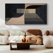Load image into Gallery viewer, Large - Format Hand - painted Geometric Depth Acrylic Art for Contemporary Offices LargeART0136