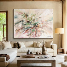 Load image into Gallery viewer, Nature's Wild Bouquet Abstract Painting on Canvas DKH535