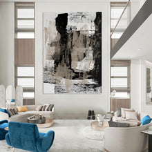 Load image into Gallery viewer, “Soft Blue Gradient Landscape” Abstract Seaside - Inspired Painting on Canvas, Calming Wall Art DKH967