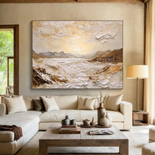 Load image into Gallery viewer, Textured Mountain - Sea Abstract Painting (Revisited) DKH460