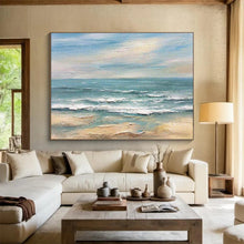 Load image into Gallery viewer, Vibrant Coastal Seascape Abstract Painting DKH530