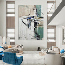Load image into Gallery viewer, Dynamic Line Abstract Art, Perfect for Creative Studio & Edgy Lounge LargeART2297