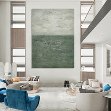 Load image into Gallery viewer, “Textured Grey Sea & Sky” - Atmospheric Coastal Art on Canvas DKH1504