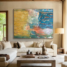 Load image into Gallery viewer, Abstract Landscape Painting on Canvas - “Color Blends” DKH721