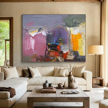 Load image into Gallery viewer, Colorful Abstract Harmony Hand-Painted Abstract Acrylic Art for Creative Studio Energy LargeART1622