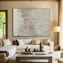 Load image into Gallery viewer, Monumental Textured Gray Abstract Acrylic for Industrial - Style Loft LargeART0270