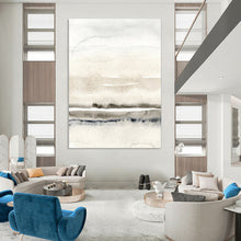 Load image into Gallery viewer, Gray - White Abstract Watercolor Art, Perfect for Serene Bedroom & Calming Bathroom LargeART2054
