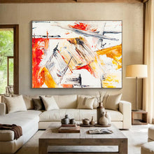 Load image into Gallery viewer, Dynamic Abstract Brushstroke Painting On Canvas DKH400