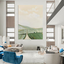 Load image into Gallery viewer, “Pastel Rural Pathway” - Soft - Toned Landscape Art on Canvas DKH1449