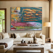 Load image into Gallery viewer, Colorful Abstract Water - Inspired Painting On Canvas DKH371