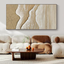 Load image into Gallery viewer, Layered Beach Wave Art, Nice for Coastal - Themed Nursery & Relaxing Spa LargeART1088
