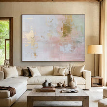 Load image into Gallery viewer, Gold - Accented Abstract Canvas Painting DKH498