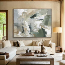 Load image into Gallery viewer, Earthy - Toned Abstract Painting for Bohemian Living Room & Art - Lovers’ Den DKH240