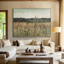 Load image into Gallery viewer, Serene Wildflower Field - Peaceful Living Room or Bedroom Art LargeART1486
