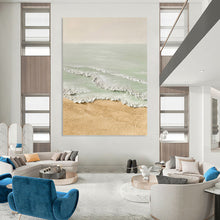 Load image into Gallery viewer, “Pastel Beach Scene” - Serene Coastal Art on Canvas DKH1489
