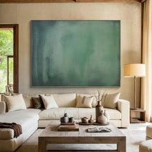 Load image into Gallery viewer, Subtle Green Gradient Acrylic Art - Ideal for Zen - inspired Bathroom & Peaceful Reading Nook LargeART0572