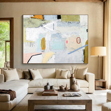 Load image into Gallery viewer, Textured Urban - Mosaic Abstract Painting on Canvas DKH554