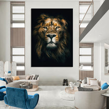 Load image into Gallery viewer, “Realistic Lion Portrait” - Hyperrealist Animal Art on Canvas DKH1618