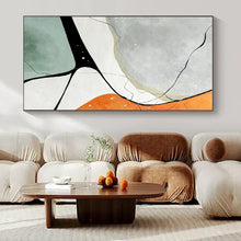 Load image into Gallery viewer, Minimalist Geometric Abstract Canvas Painting, Perfect for Scandinavian - Style Office & Modern Hallway LargeART1233