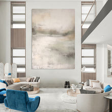 Load image into Gallery viewer, “Muted Abstract Horizon” - Minimalist Landscape Art on Canvas DKH1668