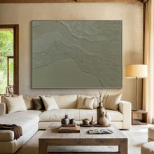 Load image into Gallery viewer, Grand Hand - painted Textured Wave Abstraction Acrylic Art for Minimalist - Inspired Hallways LargeART0253