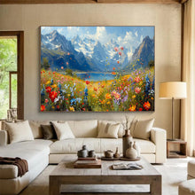 Load image into Gallery viewer, Mountain Meadow Abstract Painting for Nature - Inspired Office & Outdoor - Lover’s Bedroom DKH256