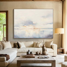 Load image into Gallery viewer, Serene Abstract Sunset Painting On Canvas DKH415