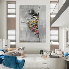 Load image into Gallery viewer, “Graffiti - Style Dancing Figure” - Urban Pop - Art Art on Canvas DKH1605