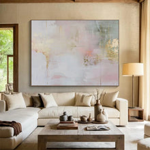 Load image into Gallery viewer, Soft - Toned Gold - Accent Abstract Canvas Painting DKH484