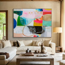 Load image into Gallery viewer, Mixed - Shape Color Block Abstract Art for Artistic Boutique & Gallery Pop - Up DKH069