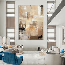 Load image into Gallery viewer, “Earth - Tone Abstract Composition” Abstract Modern Painting on Canvas, Timeless Decor DKH984