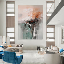 Load image into Gallery viewer, “Textured Abstract with Earth Tones” - Mixed - Media Abstract Art on Canvas DKH1564