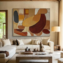 Load image into Gallery viewer, Warm Tone Abstract Art for Mid - Century Modern Home & Art Gallery DKH088