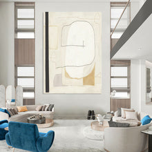 Load image into Gallery viewer, “Simple Line Abstract Forms” - Modernist Abstract Acrylic DTP025